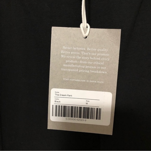 Everlane Dream Pant Black New Medium - Picture 3 of 8